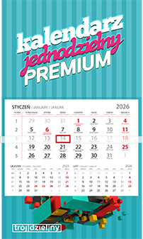 Kalendarz jednodzielny PREMIUM