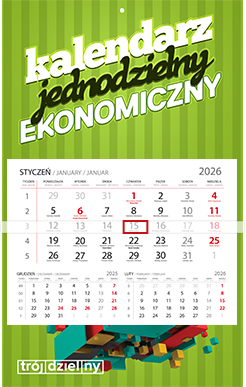 Kalendarz jednodzielny EKONOMICZNY